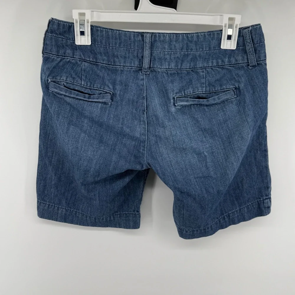 Vintage American Eagle Womens Blue Denim Shorts Low‎ Rise 100% Cotton Size 6 Y2K